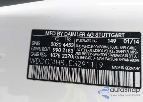 2014 Mercedes-Benz C 250 из США, поврежденный, VIN WDDGJ4HB1EG291119